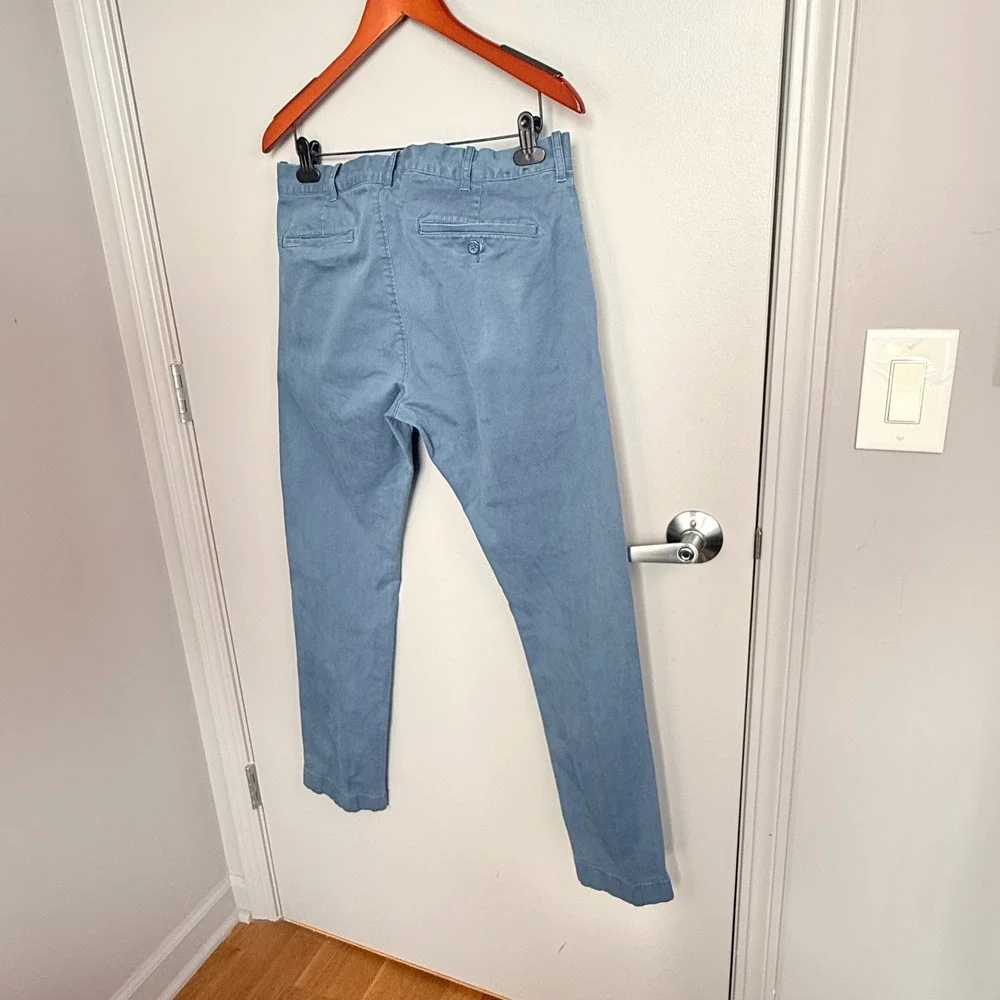 J. Crew Flex Chino Driggs Slim Fit Pants Blue‎ 32x32 Cotton Stretch